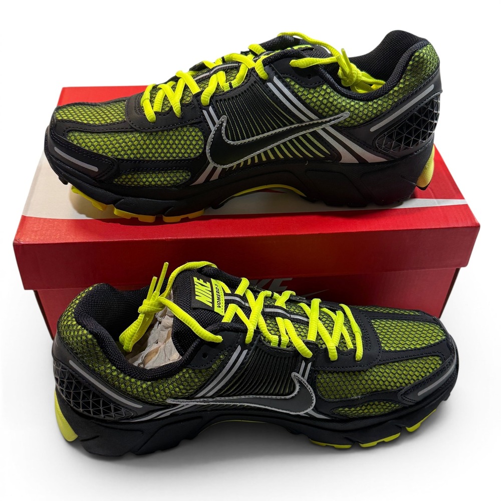 Nike Zoom Vomero 5 Lemon Venom‎ Black Mens Running Shoes FB9149-702 Size 10 NEW